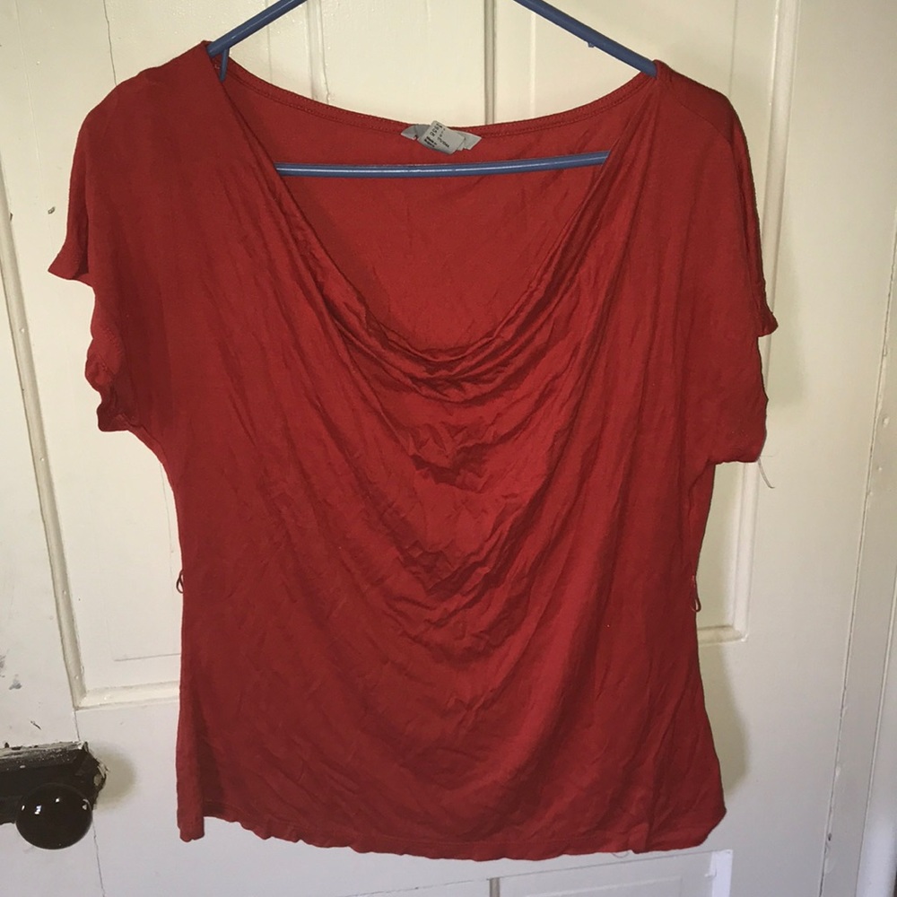 Deep orange blouse